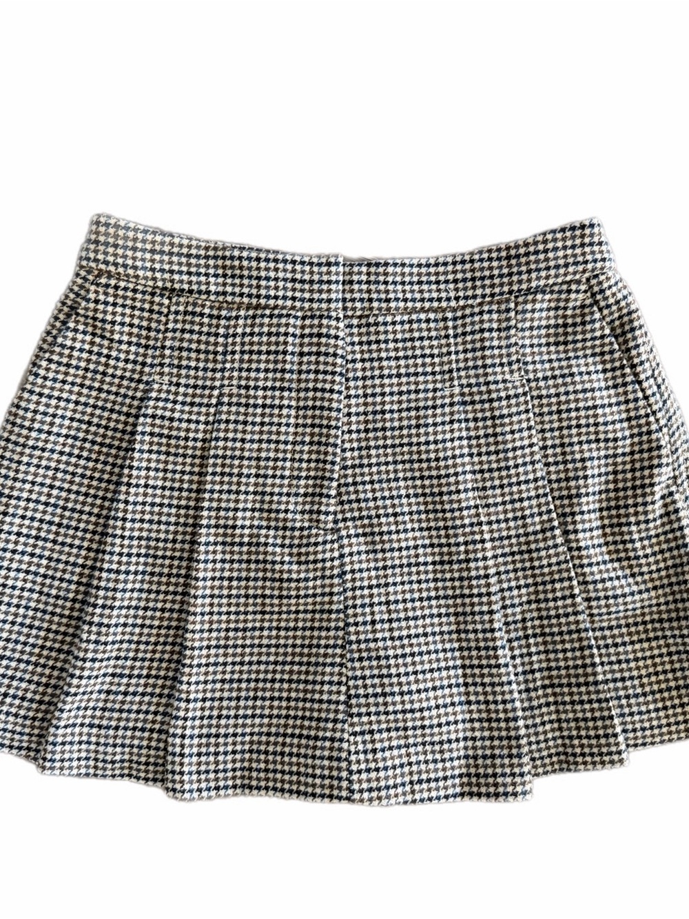 H&M NWT Houndstooth Pleated Mini Skort